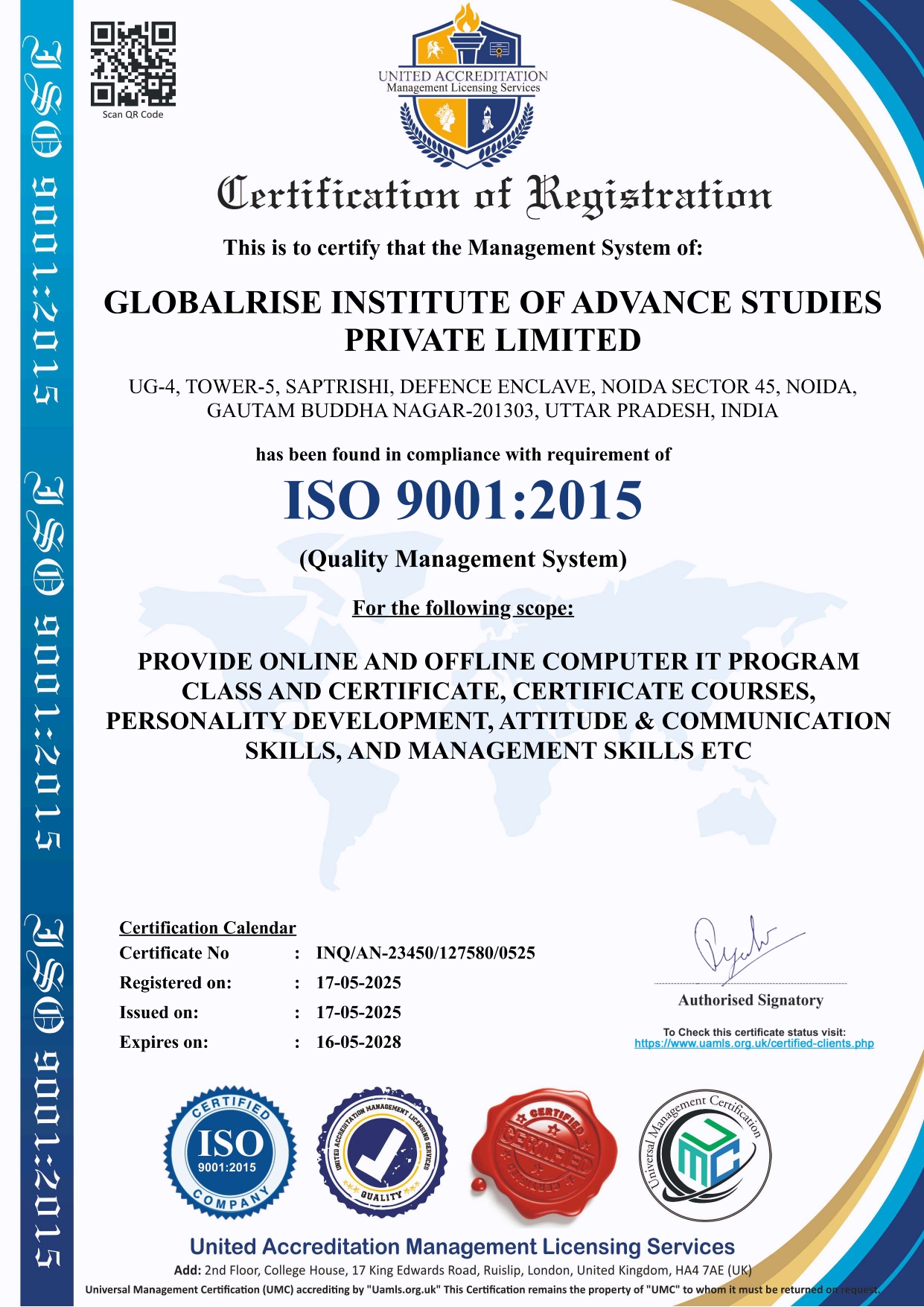 ISO CERTIFICATION